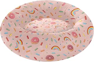Donuts and Sprinkles Donut Dog Bed Medium Size, 22" Round Calming Pet Bed with Removable Washable Cover, Non-Slip Bottom, Fits up to 40 lbs Dogs Cats