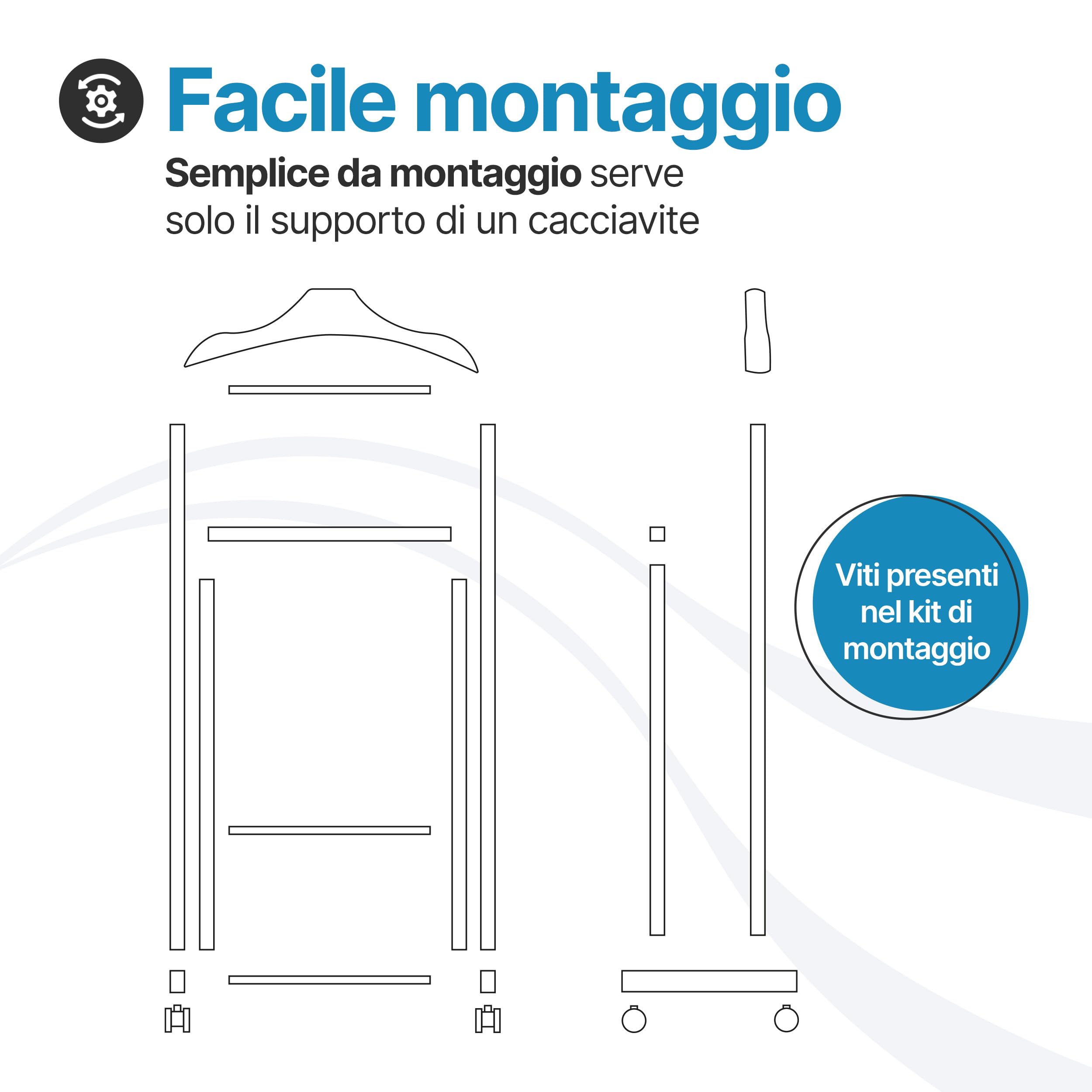 Accessori Subacquea Gruccia Appendiabiti - Per Tute E Abiti - Spallacci Larghi - Plastica Resistente Scubapro Suit Hanger