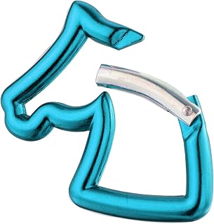 Mini Nonlocking Carabiner Clip Spring Snap Hook EDC Keychain Holder | Lightweight Metal Key Clip with Spring Gate, Portable Car Key Holder, EDC Accessory for Backpack Outdoor Daily Carry