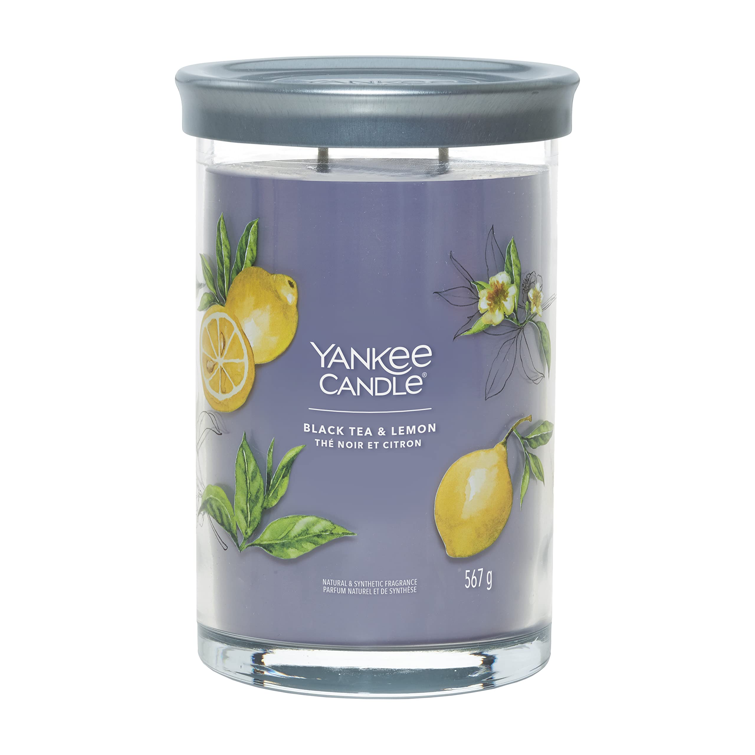 Yankee Candle Signature Scented Candle Black Tea & Lemon Large