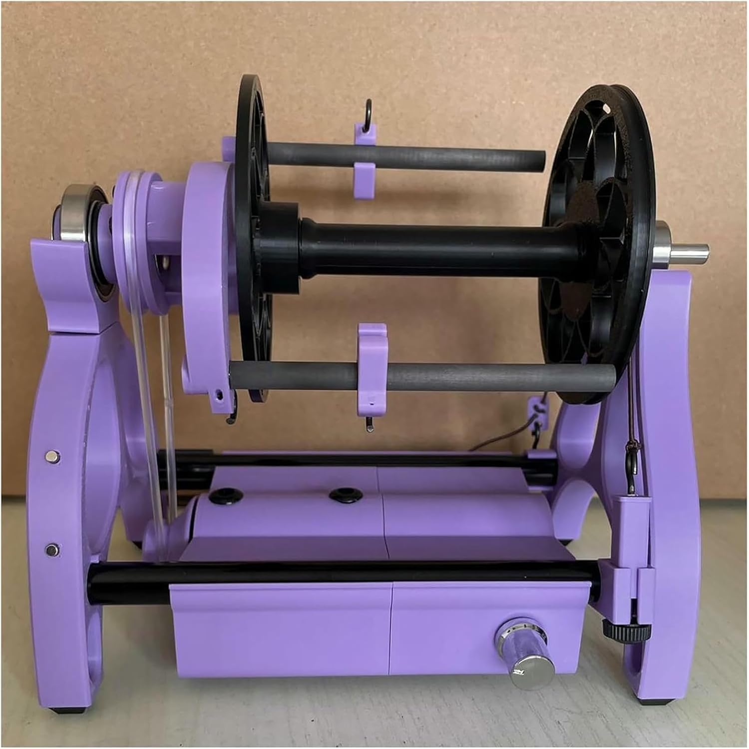 Mini Electric Small Spinning Wheel, 800rpm Max Speed, Dog Hair Wool Spinning Thread, Cotton Thread Making Machine, Capacity 4 Oz (120g), Forward & Reverse Switching