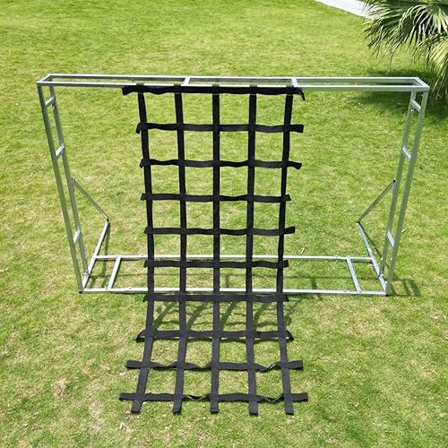 CL CLC Red de carga de escalada de 8 pies x 4 pies, color negro (104 x 57 pulgadas), red de carga para patio de recreo, red de escalada para