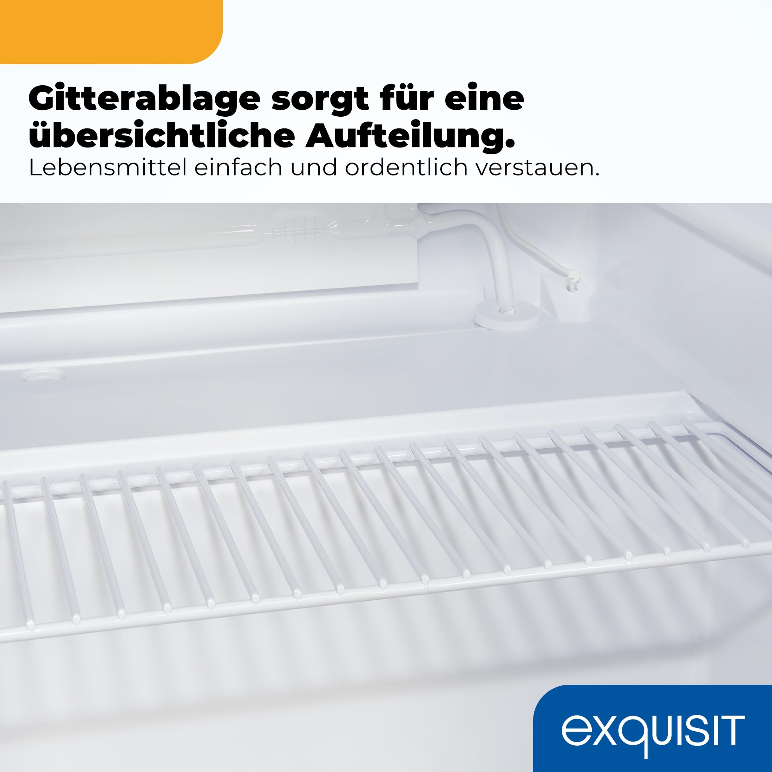 Exquisit Mini Kühlschrank 40 l Energieeffizienzklasse E 39 dB KB505-V-040E weiss