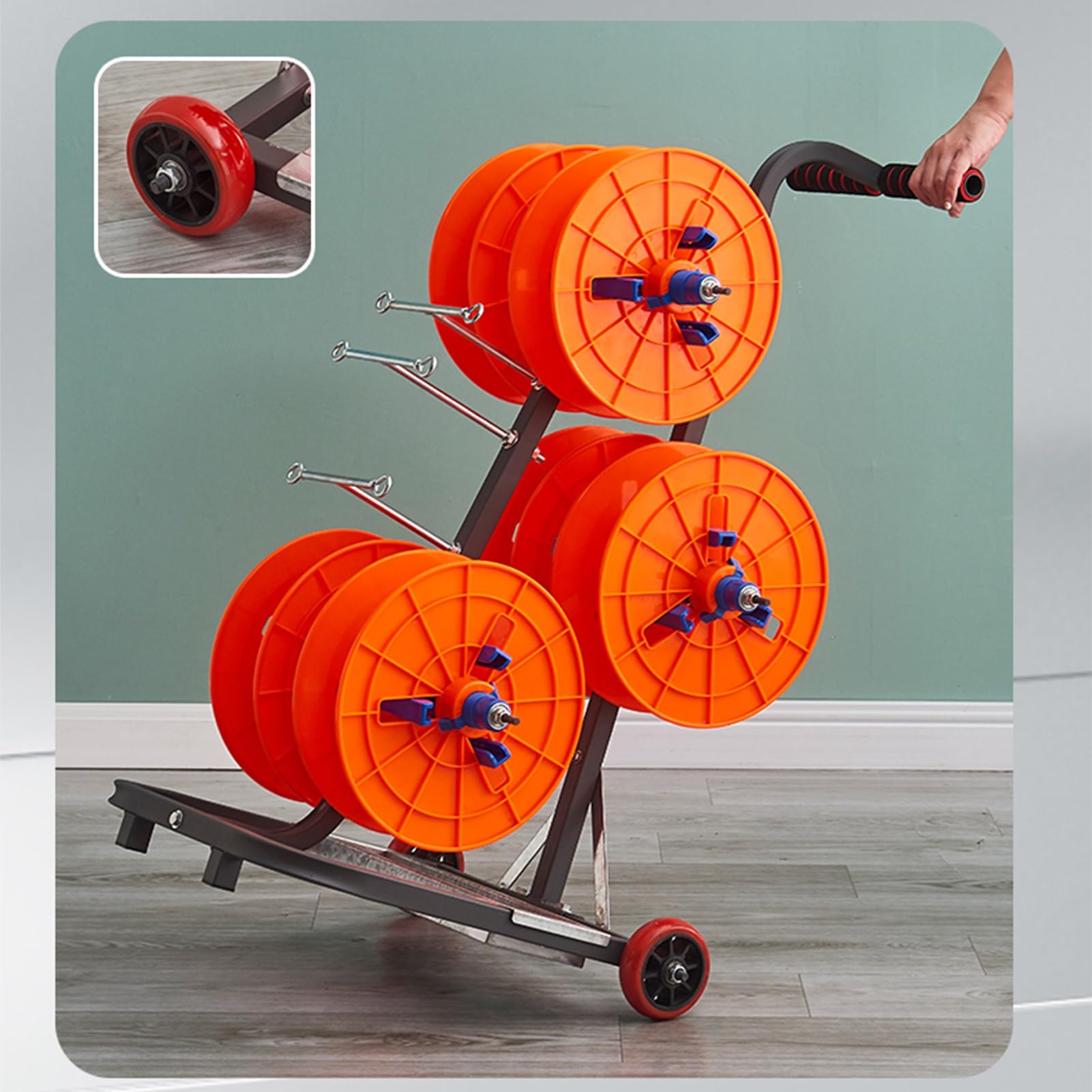 Estante para carretes de Alambre, dispensador de carretes de Cable, Soporte de Almacenamiento de carretes de Alta Resistencia, para Uso minorista Industrial eléctrico, Capacidad de
