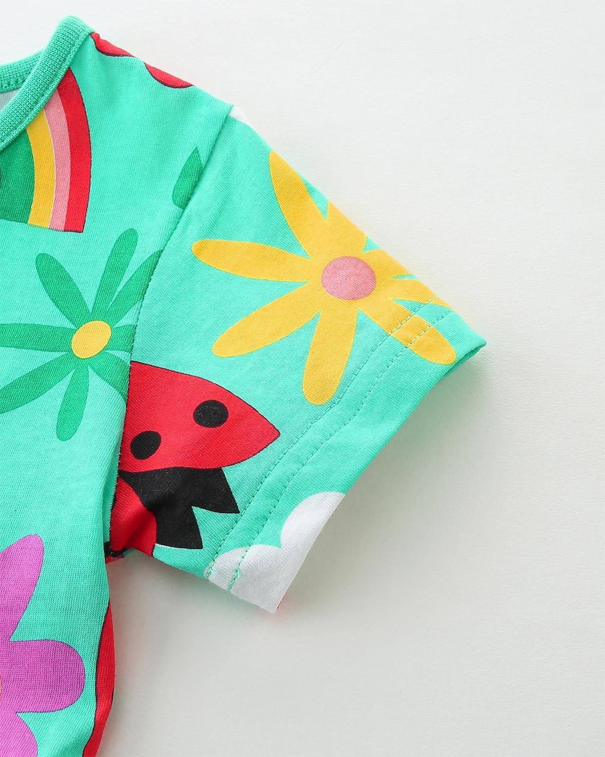 Bumeex Toddler Girls Summer Dress Clothes Cotton Casual Cartoon Print Short Sleeve Dresses Girls Sundress 1-7 Years - Image 4