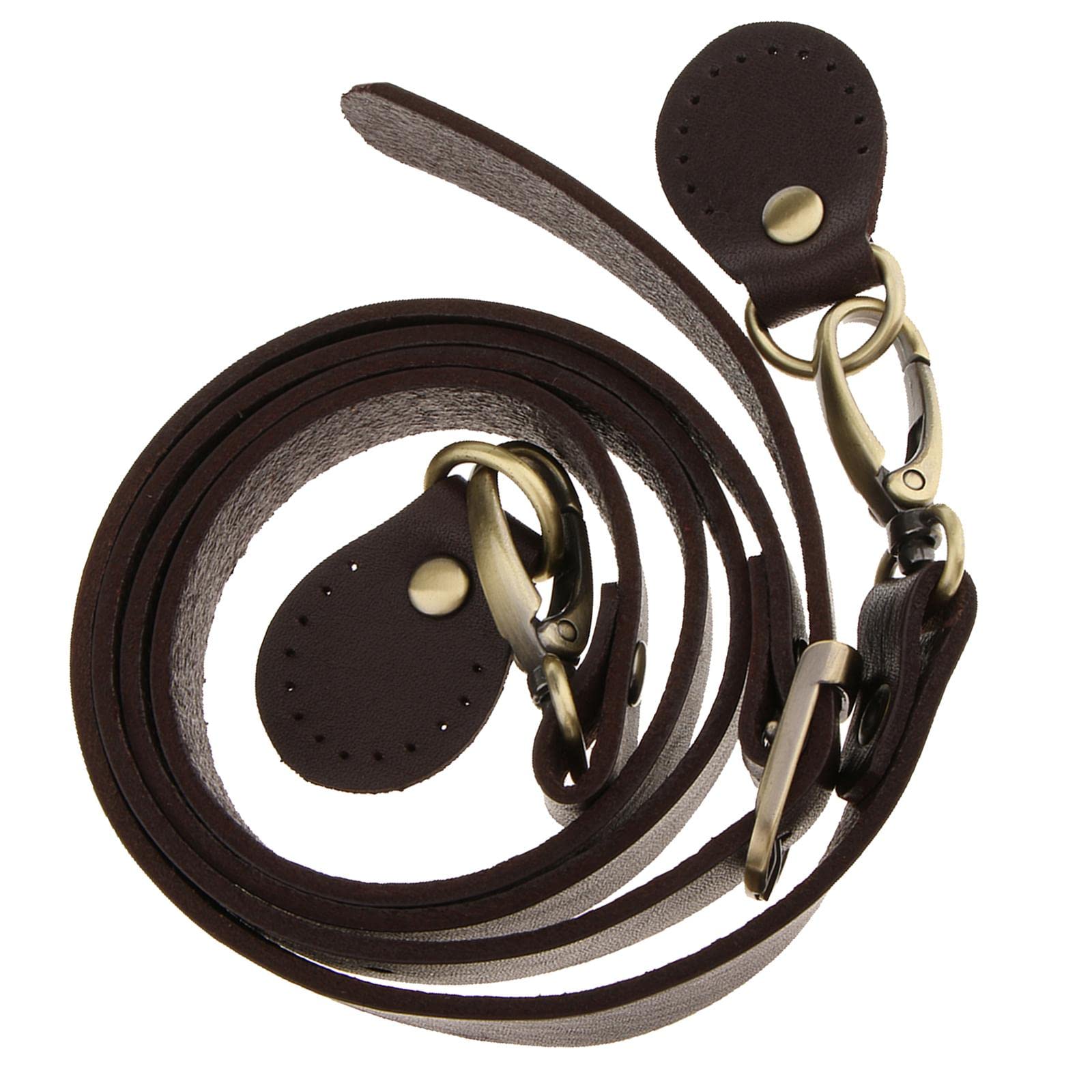 nivaa Adjustable Genuine Leather Shoulder Bag Strap Handle Replacement Coffee-picture-33