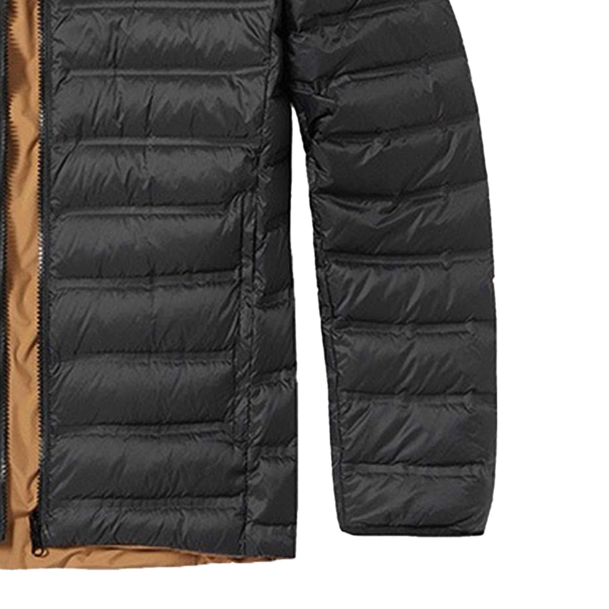 JEShifangjiusu Giacca invernale leggera con cappuccio comprimibile da uomo impermeabile con zip integrale, per sci, neve, sci