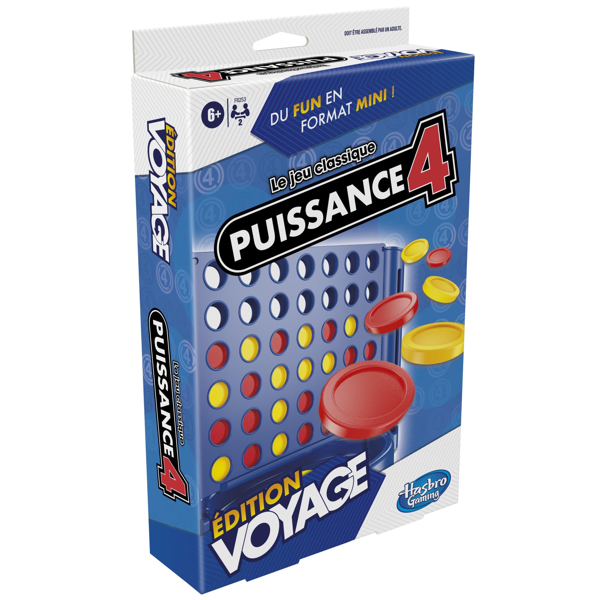 Hasbro Gaming Puissance 4 édition Voyage, Jeu de société, Portable et multijoueur, Jeux de Voyage, Jeux d'empilement pour Enfants à partir de 6 Ans - 5