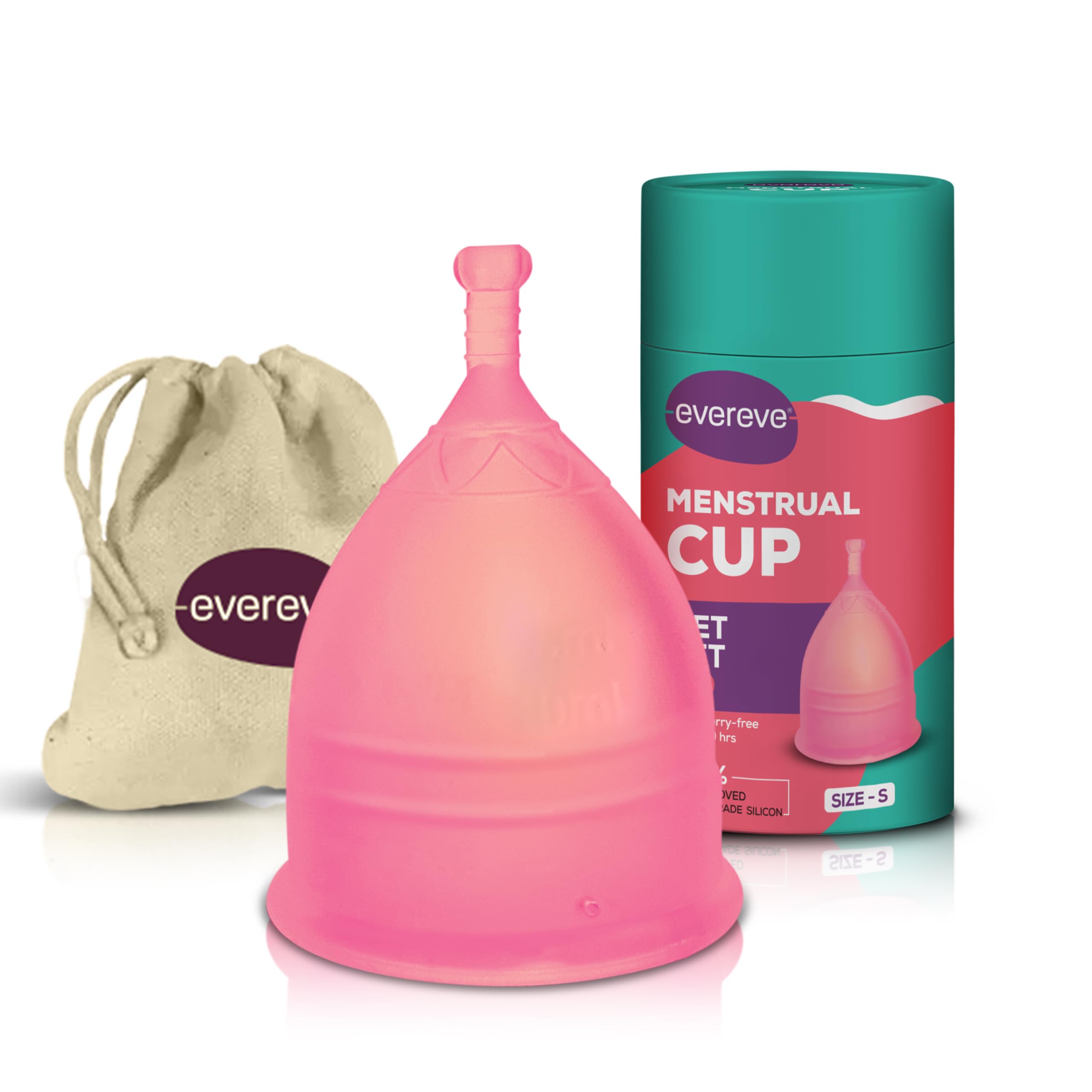Evereve Menstrual Cup For Women-Medium Size With Pouch, Silicone Body, Odour And Rash Free, No Leak, Protection For Up To 10-12 Hours, Fda Approved,1 Count (B08NYM3PS9) Amazon Price History, Amazon Price Tracker