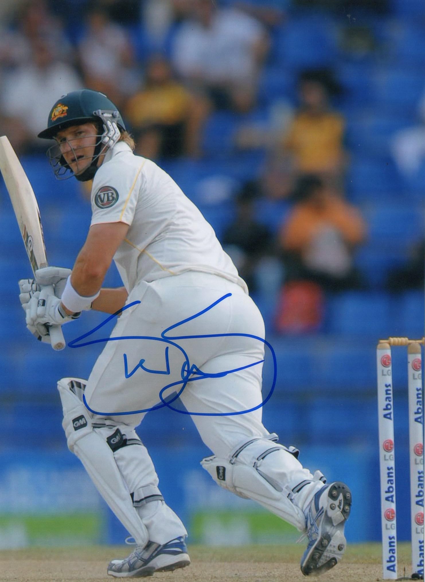 5x7 Inches Original Autographed Photo of Australian Crickter Shane Watson-image-47