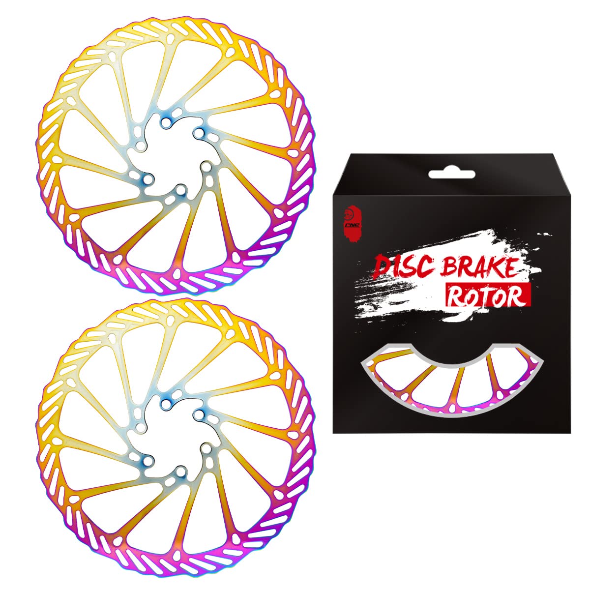 Chooee Rotor de freno de disco para bicicleta de montaña, 160 mm, 180 mm, 203 mm, 2 unidades