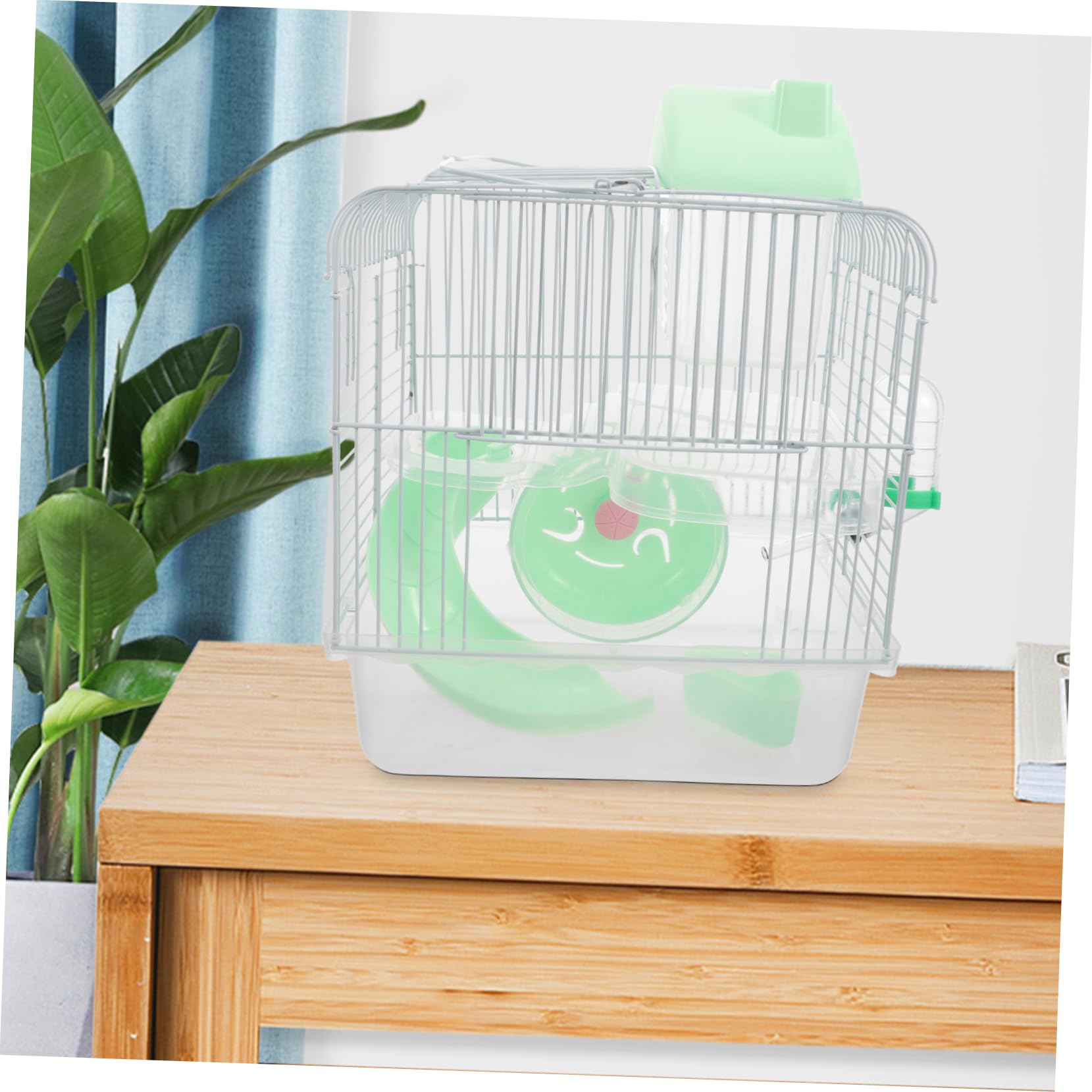 Toyvian Cage pour Hamster à Double Maison Spacieuse pour Hamster Et Chinchilla Cage à Plate-Forme pour Rat pour Animal De Compagnie