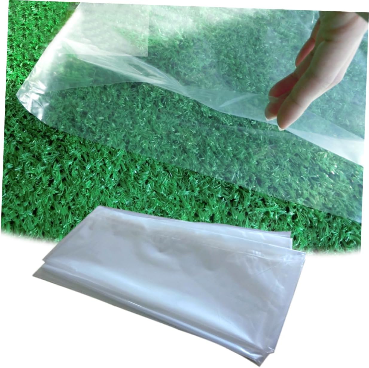 Cabilock Transparent Plastic Mattress Cover Heavy Duty Mattress Bag for Moving Storage Fits Standard Extra- Pillow-top Variations Topper