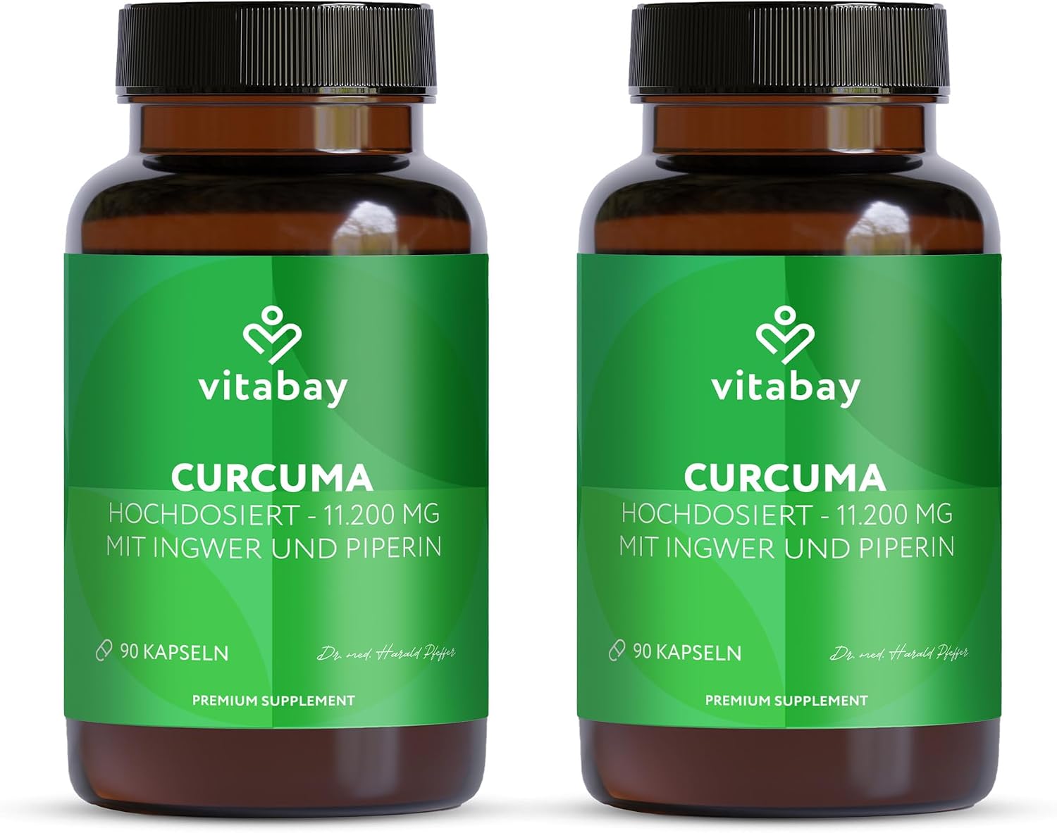 Vitabay Kurkuma Kapseln hochdosiert   180 Vegane Tabletten