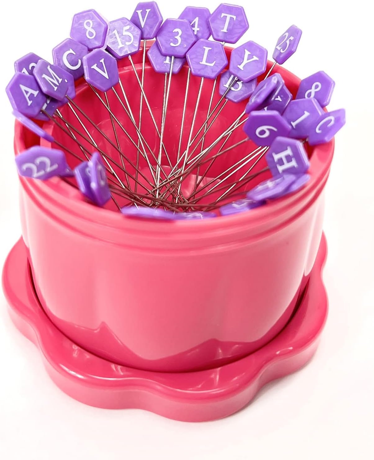 Gypsy Quilter Magnetic Pin Cup Large Fortune Fuchsia