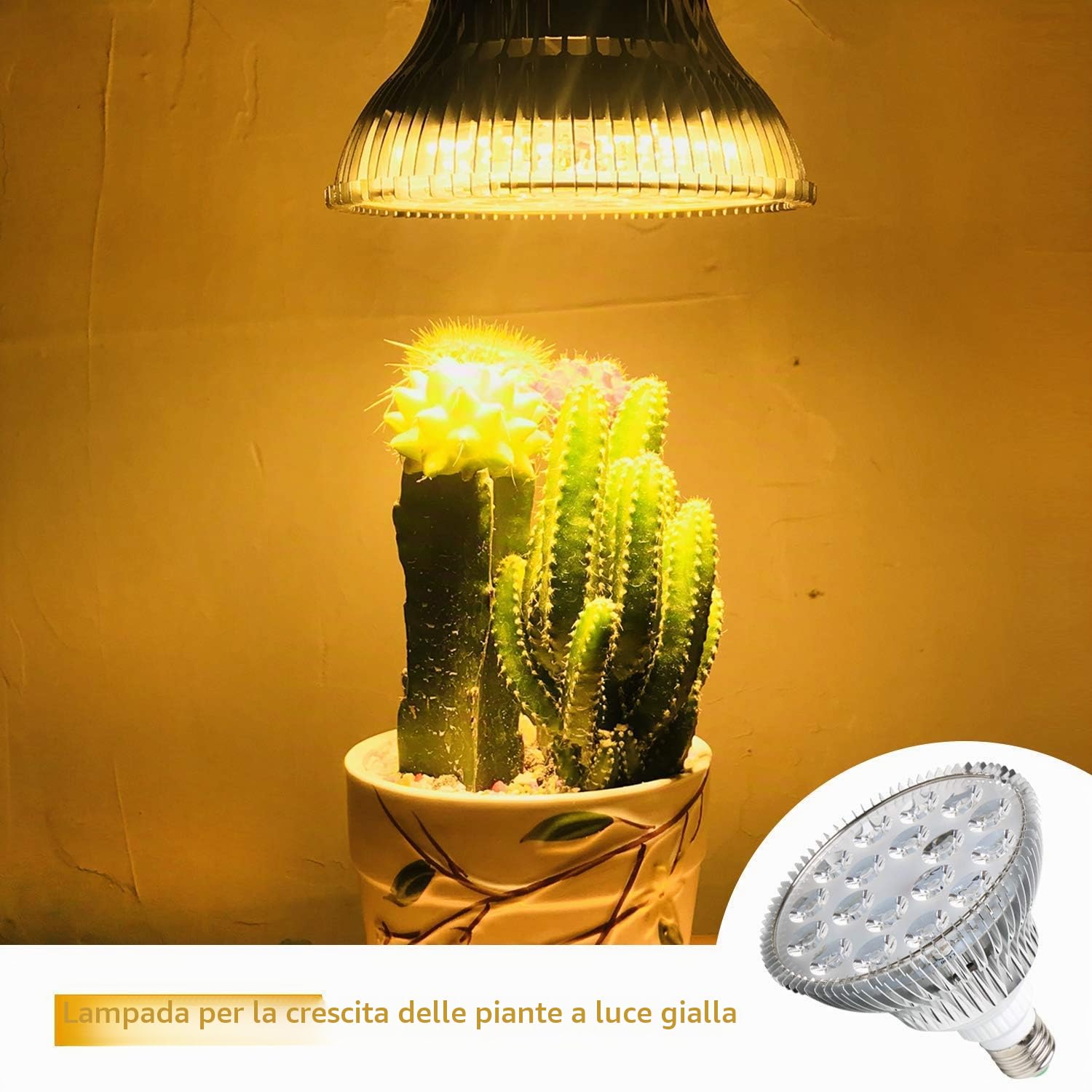 MILYN Lampade per Piante Crescita, 54W Grow Light Sunlike Full Spectrum, E27 Lampade da Coltivazione Indoor per l'orticoltura Idroponica da Interno, Piantina, Crescita, Fioritura e Fruttificazione