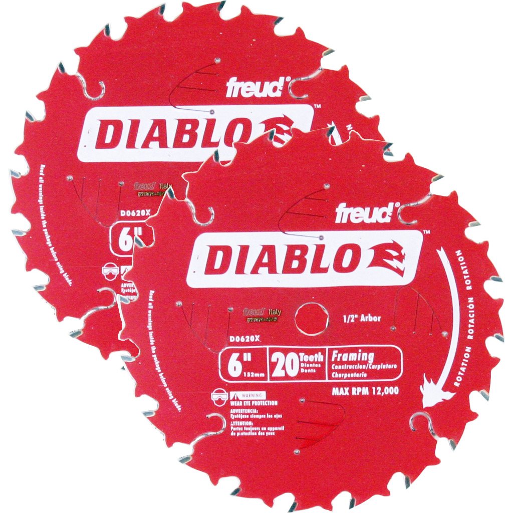 Freud D0620X Diablo 6-inch 20 Tooth Perma-Shield Tico Framing Saw