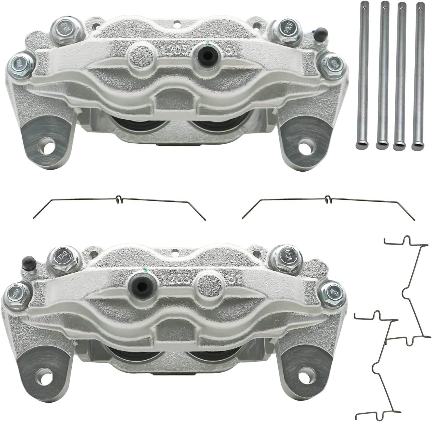 Chefull 19-3275 19-3274 2pcs Disc Brake Caliper Assembly Compatible with Toyota Tundra 2007-2015 Sequoia 2008-2015 Front Driver and Passenger 2-PC