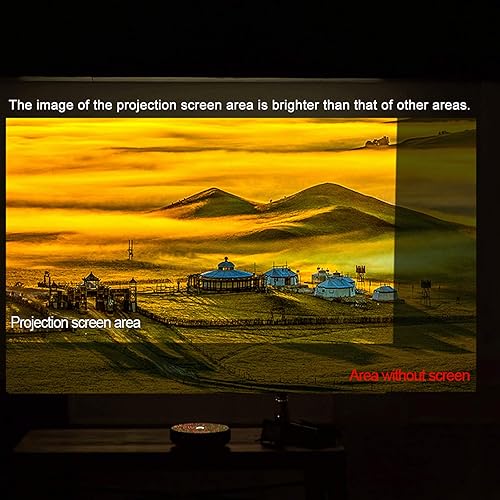 Miniatura 3 de Pantalla de proyector portátil de 60 pulgadas HD 169 sin marco, pantalla de proyección de video plegable montada en la pared para películas de