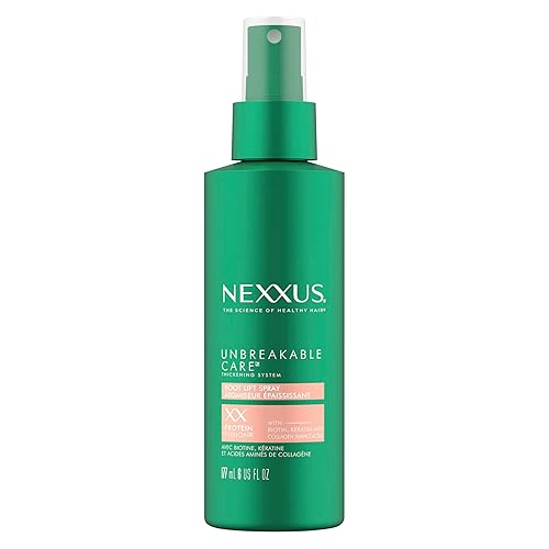 Nexxus Root Lift - Spray espesante irrompible con mezcla ProteinFusion de biotina, queratina y aminoácidos de colágeno, 6 onzas