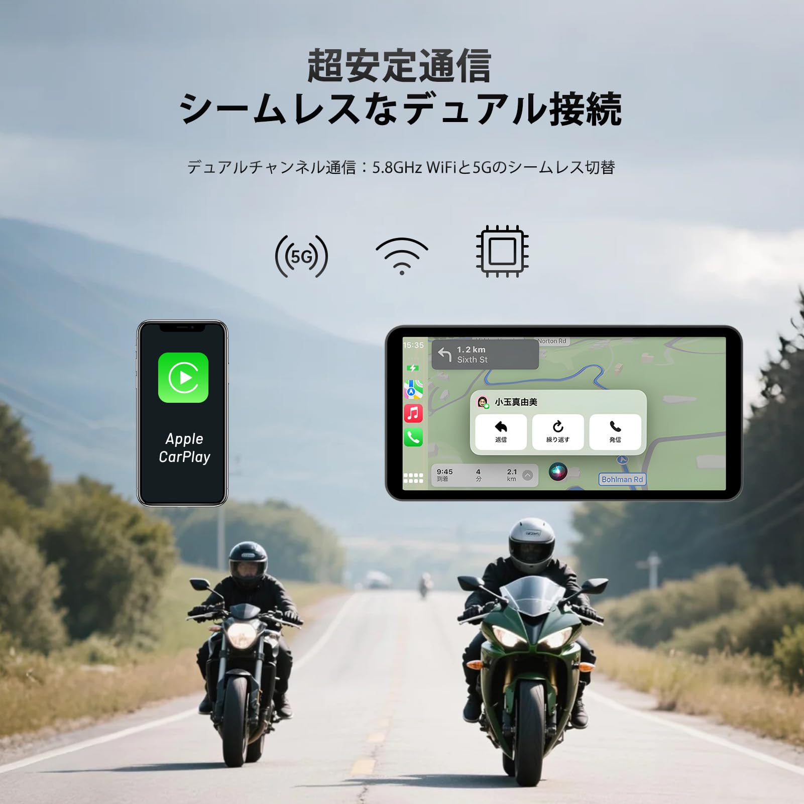 Amazon.co.jp: 6インチモーターサイクルスマートディスプレイ