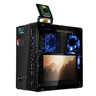 Pironman 5 Pro Max boîtier Mini PC avec écran tactile 4,3" pour Raspberry Pi 5, agent IA OpenClaw, double NVMe RAID 0/1 NAS, caméra, micro, audio, M.2 Hailo8, LLMs ChatGPT/Gemini (RPI5 non inclus) - Amazon product rated Grade A