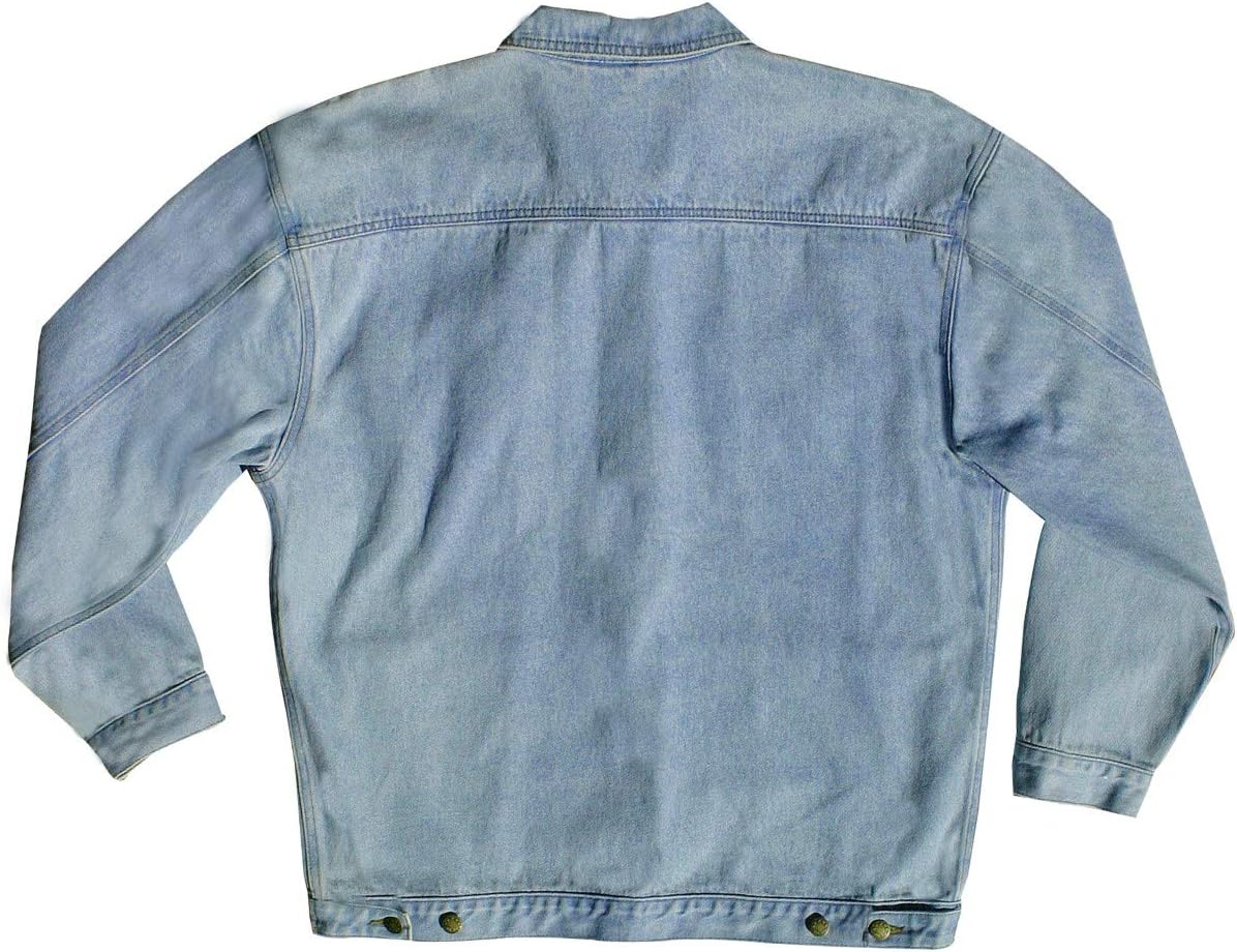 TRENDWAVE SPORTSWEAR Classic Vintage Denim Trucker Jacket/Sorority Jacket
