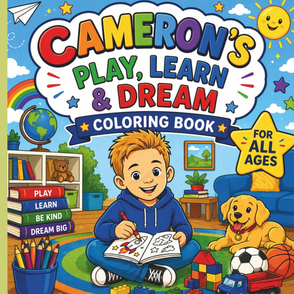 Cameron's Play, Learn and Dream Coloring Book
