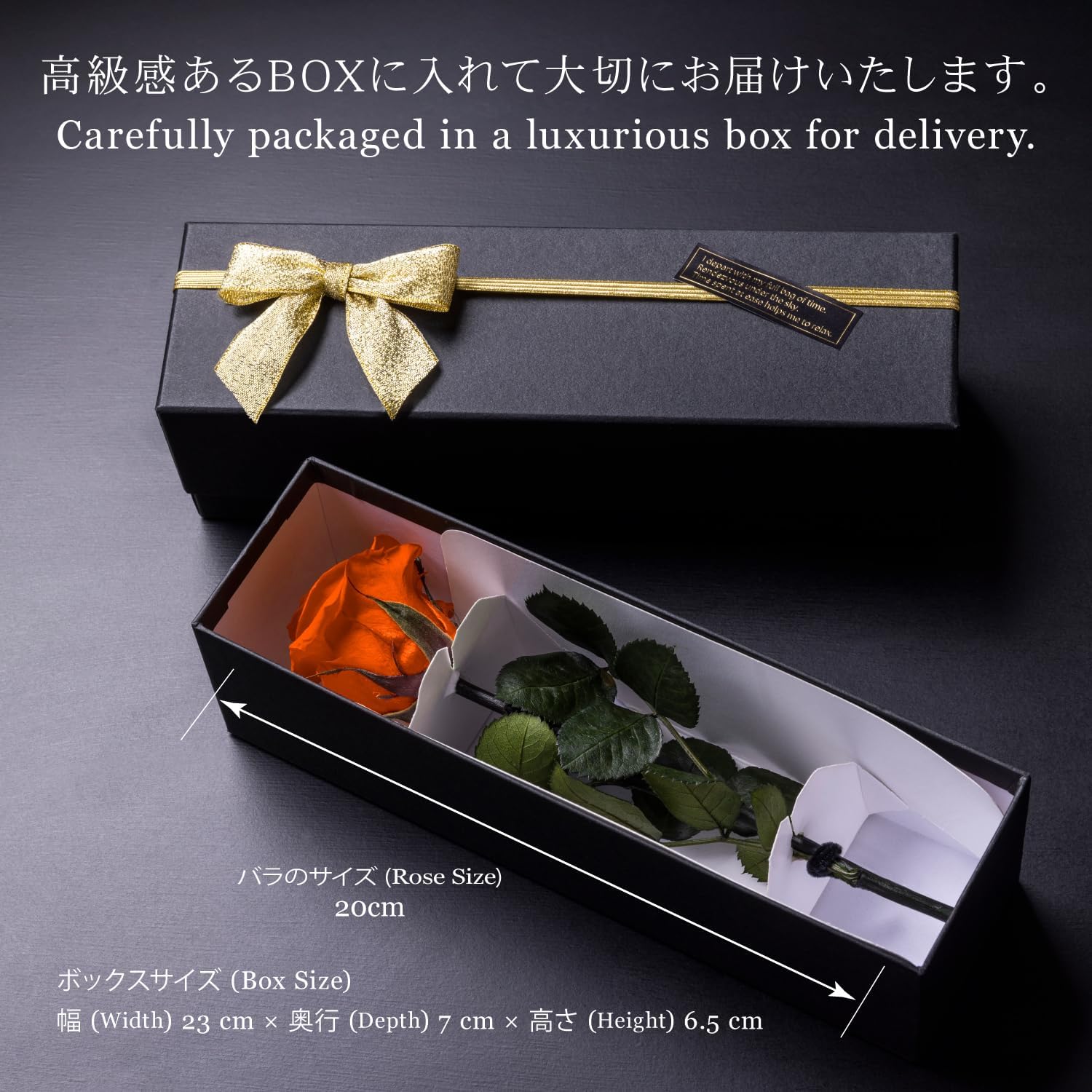 preserved flower, a single rose, red, gift, celebration, anniversary, birthday, arrangement, flowergift, flowerarrangement, everlasting rose, flower, woman, Mother's Day (orange)