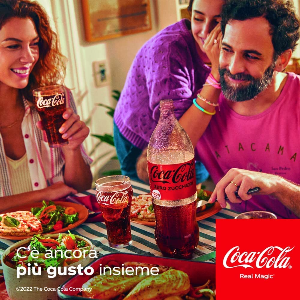 12 bebidas carbonatadas Cola-Cola Senza Caffeina PET 1,5 litros de coque sin cafeína Softrink