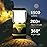 Lepro 1500LM Battery Powered LED Camping Lantern, Waterproof Tent Light with 4 Light Modes, Camping Essentials, Portable Lantern Flashlight for Camping, Emergency Light, Power Outage, Not Rechargeable