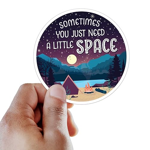 Sometimes You Need a Little Space Lake Bumper Stickers for Car - Lake Life Decals for Hydroflask - Explore Nature Quote Sticker for Tumblers
