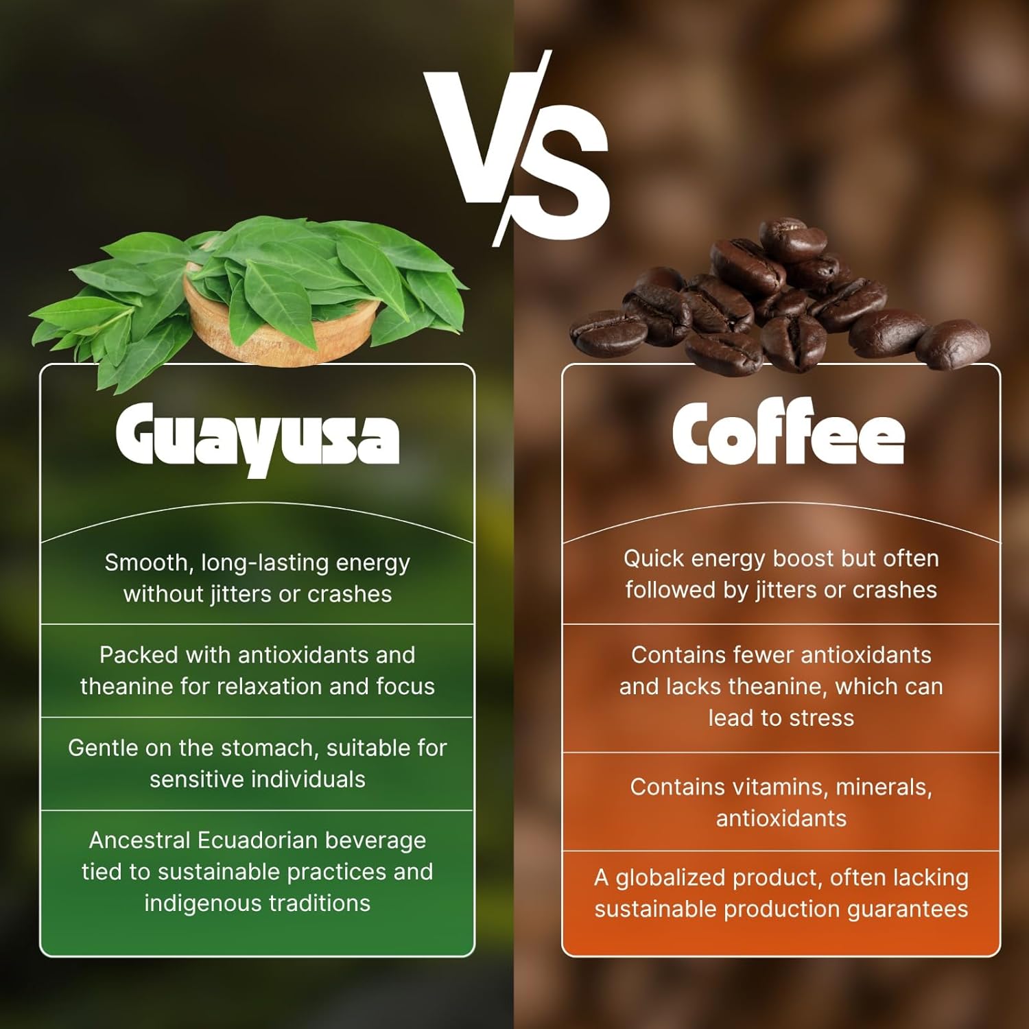 NooKoo Organic Guayusa Loose Leaf Tea 16 oz | Clean Energy & Focus | 60mg Natural Caffeine | Smooth, Jitter-Free Boost | Antioxidant-Rich Herbal Tea | Coffee Alternative from the Amazon - Image 3