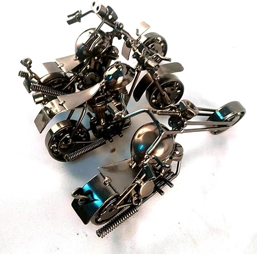 Miniatura 5 de WANLIAN Paquete de 3 decoraciones de motocicleta negra (negro NO.3.789)