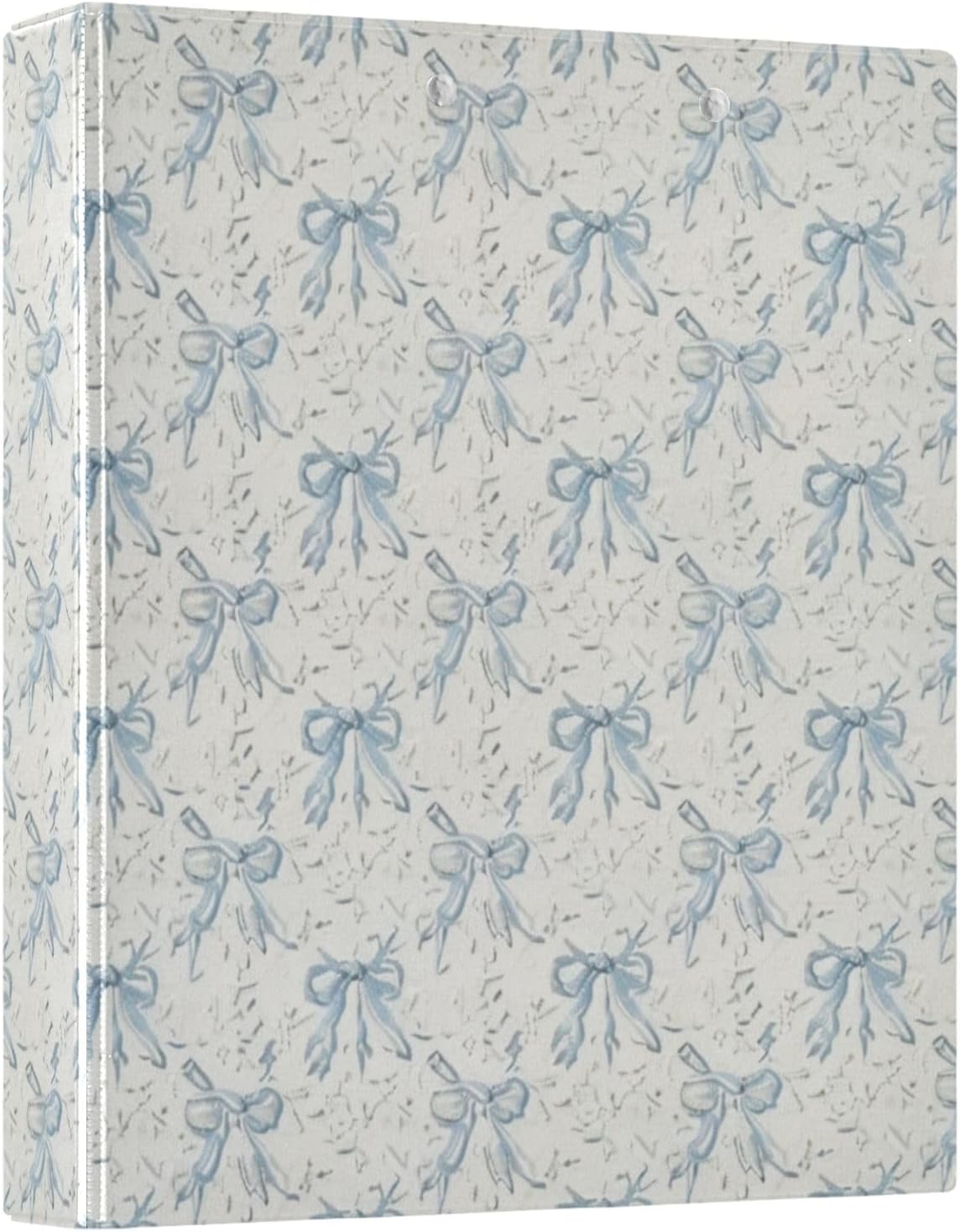 Bow Ribbon 3 Ring Binders 1.5 Inch Round Rings Clear View Three Ring Binders Versatile Binder for Work School Office Supply 1 Pack