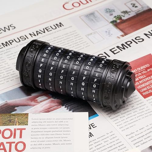 Miniatura 10 de Cryptex Da Vinci - Caja de rompecabezas de dinero para dinero en efectivo, cajas de rompecabezas con compartimentos ocultos, regalo para el día de