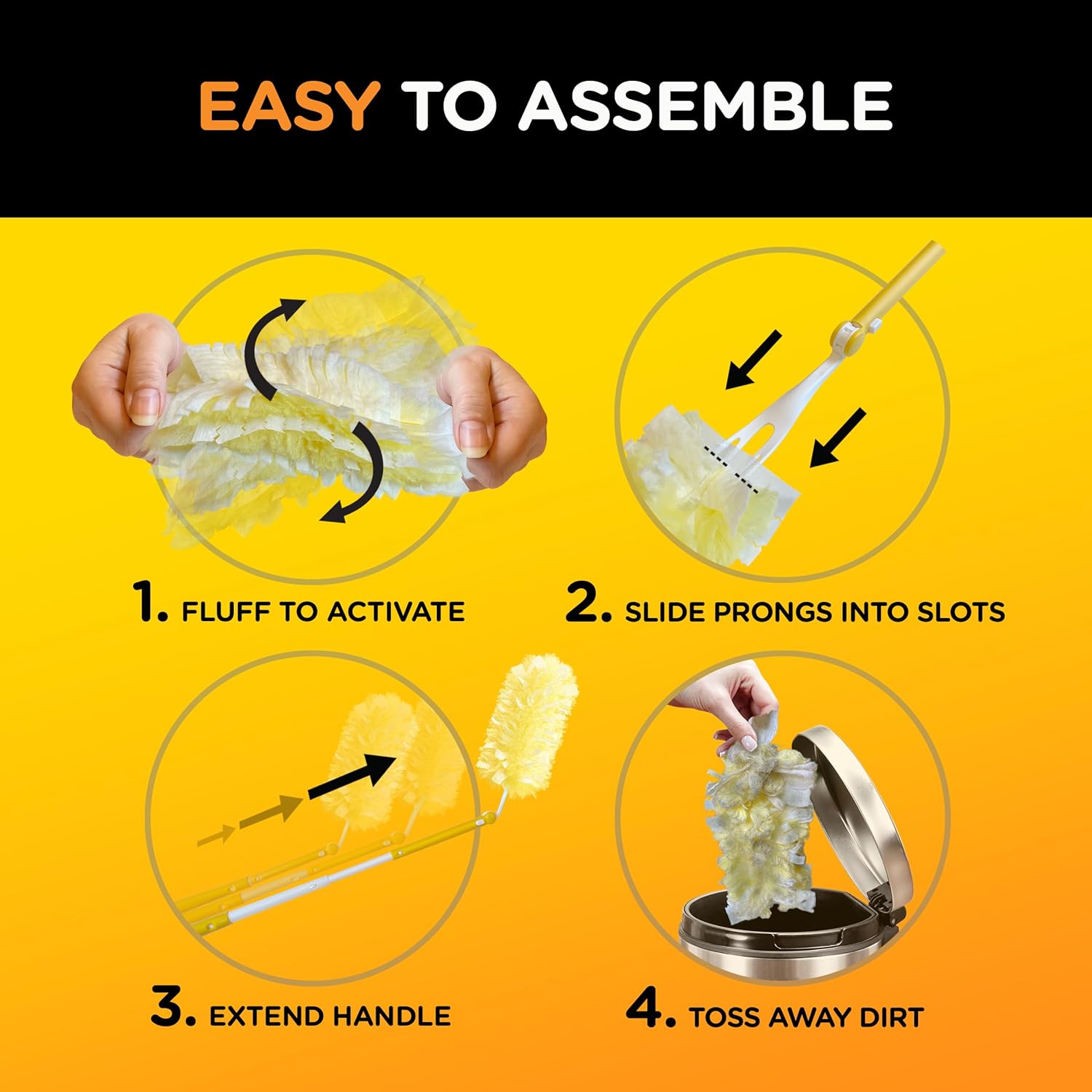 Swiffer® Dusters™ Heavy Duty 6 ft Super Extendable Handle Pet Starter Kit