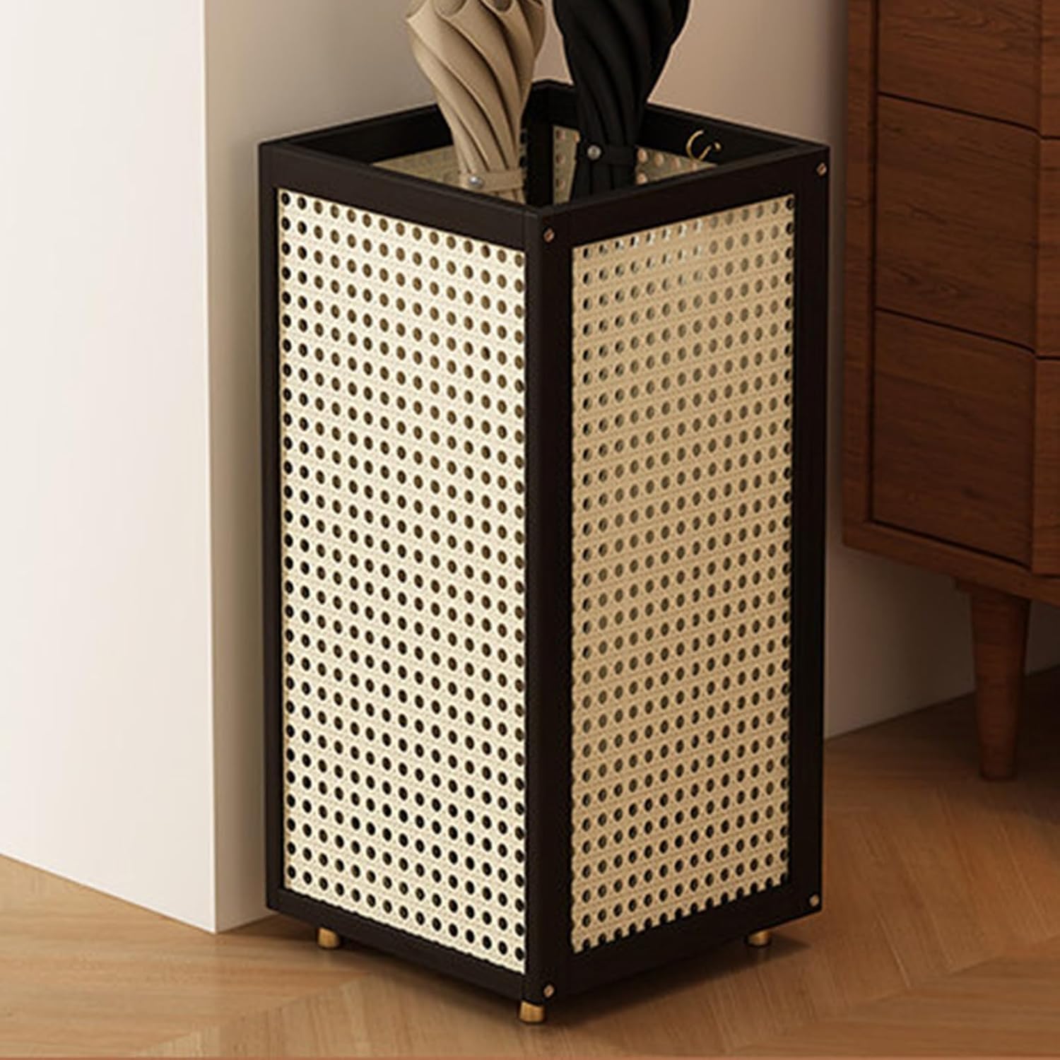 Square with Removable Drain Tray for Indoor and Outdoor Entryway Storage