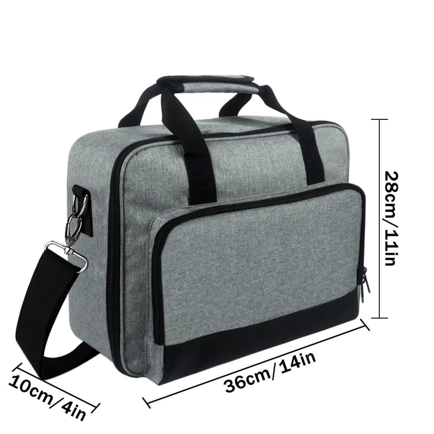 Beamertasche für Beamer, Projektor Reisetasche, Tragbar Projektor Tasche, Projektor-Tragetasche, Projektortasche, Projektor-Tasche mit Schultergurt, kompatibel mit den meisten großen Projektoren
