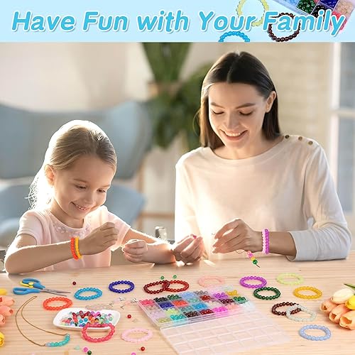 Miniatura 6 de shynek 1400 cuentas redondas de vidrio de 0.315 pulgadas para la fabricación de joyas, cuentas de cristal de 28 colores para pulseras, fabricación