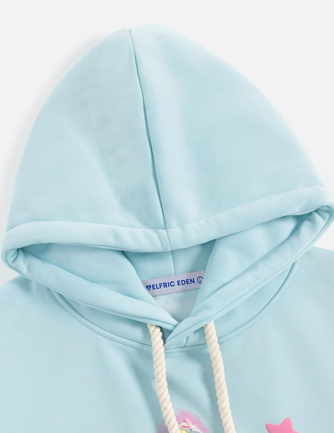 Aelfric Eden Womens Oversized Hoodies Star Graphic Fleece Hooded Streetwear Unisex Sweatshirts Pullover with Pocket - Image 5