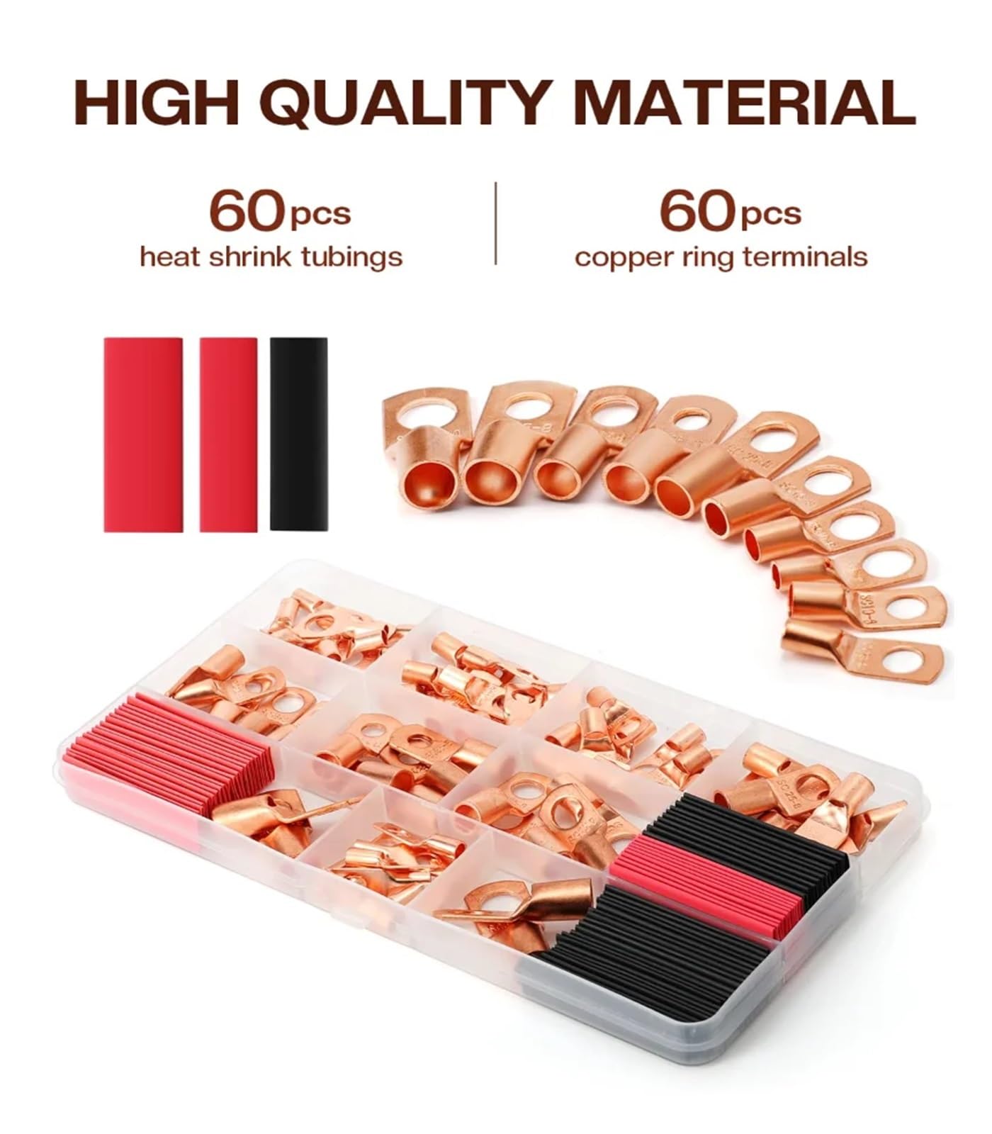 Assortiment de 120 CPS - Pour câble de batterie soudé - En cuivre