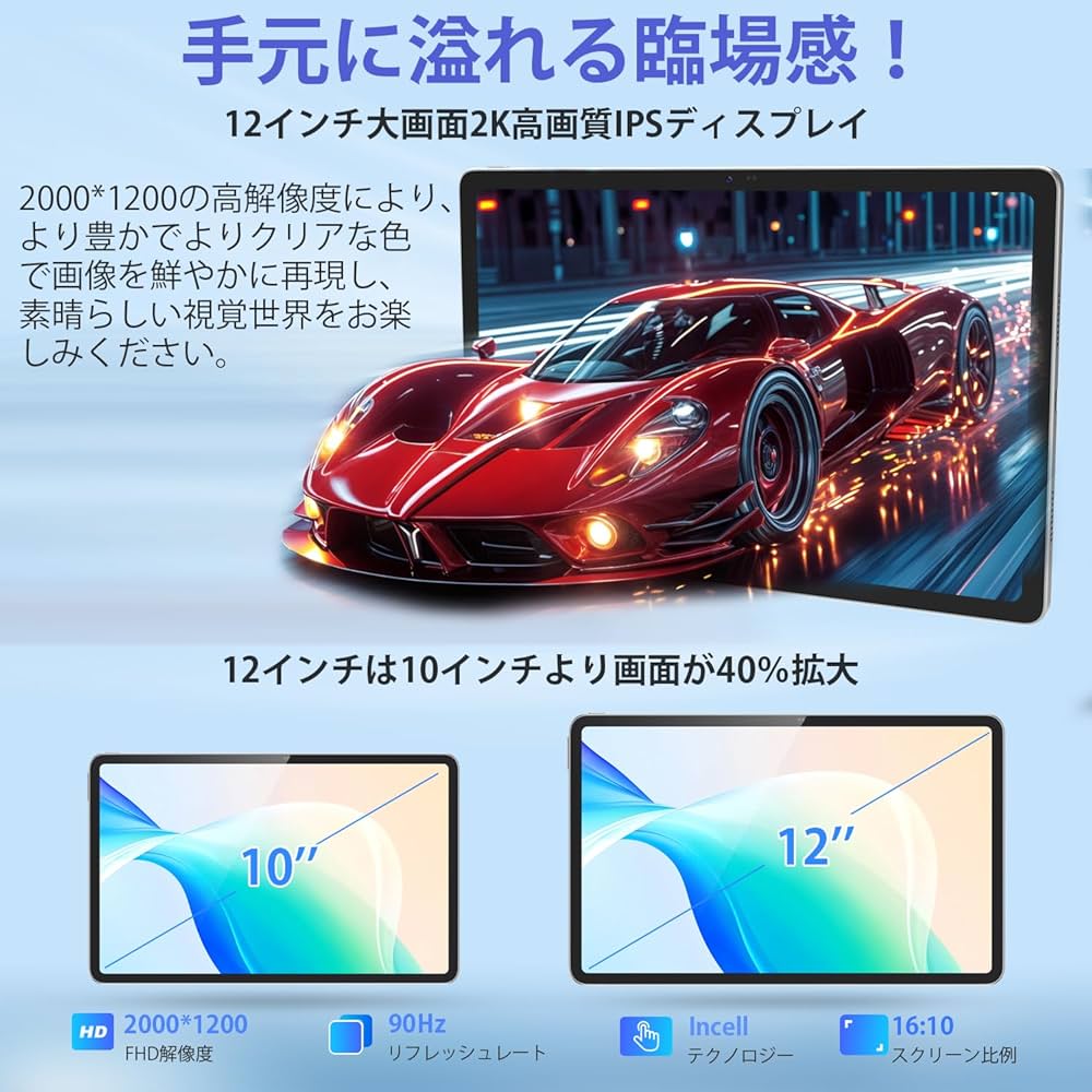 Amazon.co.jp: 【新登場 Android15 タブレット 12インチ 2K FHD Amazon.co.jp: 【新登場 Android15 タブレット 12インチ 2K FHD