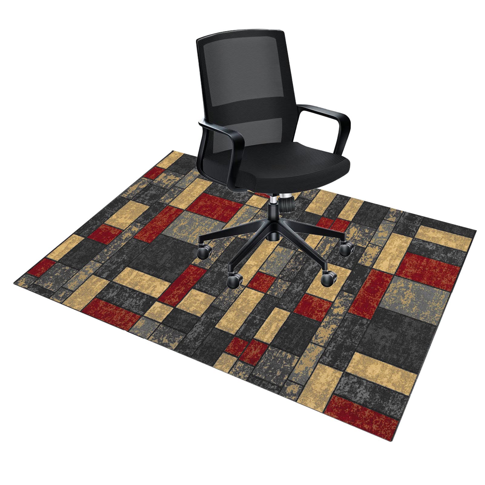 Alfombrilla para silla de escritorio para suelos de madera dura, antideslizante, antiarañazos, protector de suelo duro, multiusos, para silla de oficina, hogar y oficina, 120 x 160 cm