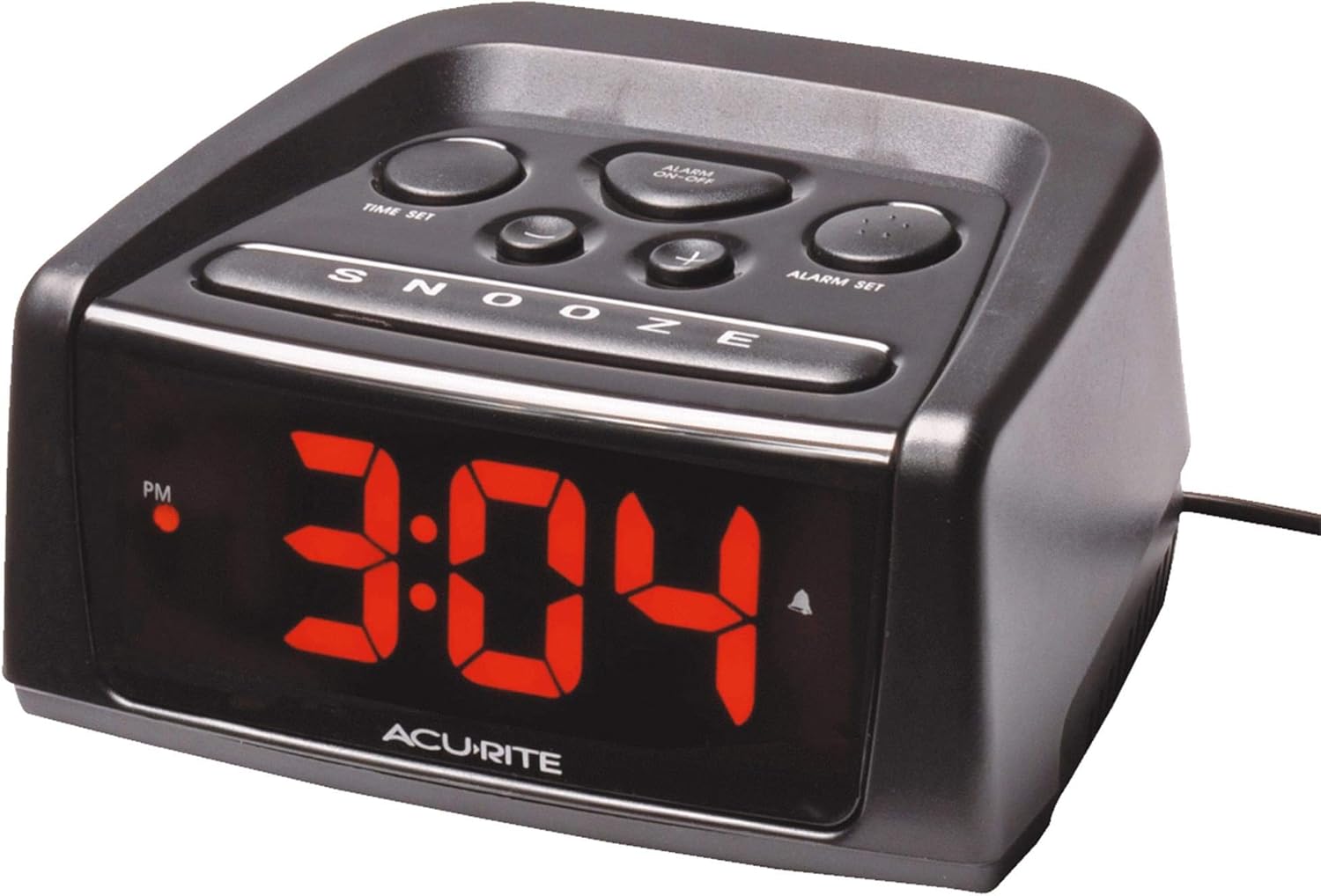 AcuRite 13019W2 5.4" Intelli-Time Alarm Clock