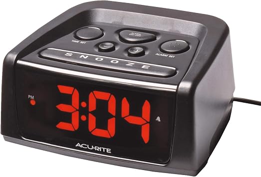 AcuRite 13019W2 5.4" Intelli-Time Alarm Clock