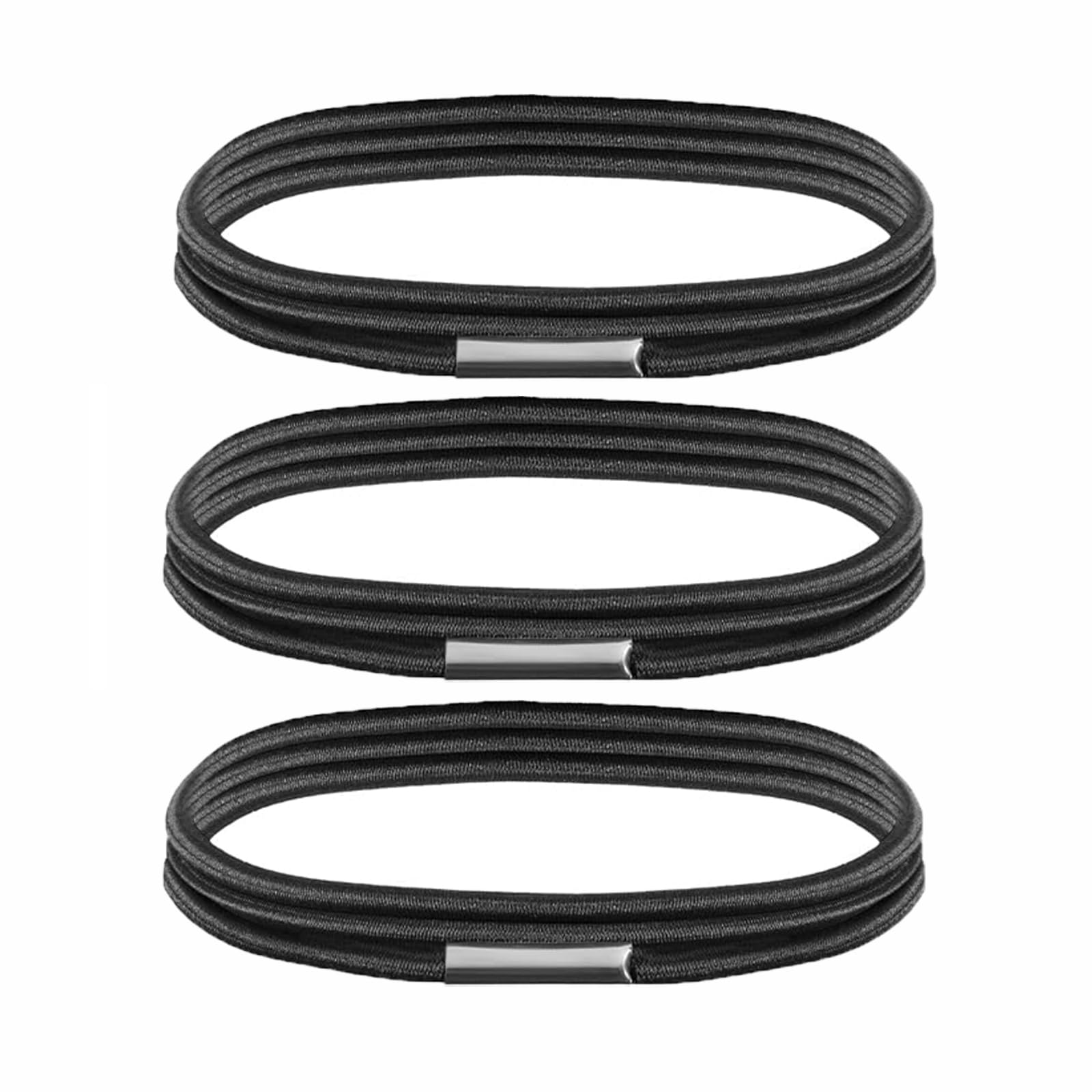 3Pcs Wheelie Bin Strap, Trash Can Bands Trash Bag Holder Trash Large Rubber Bands Cabinet Loop Straps for Home Office Rubbish Bag Liner School Indoor (Black)