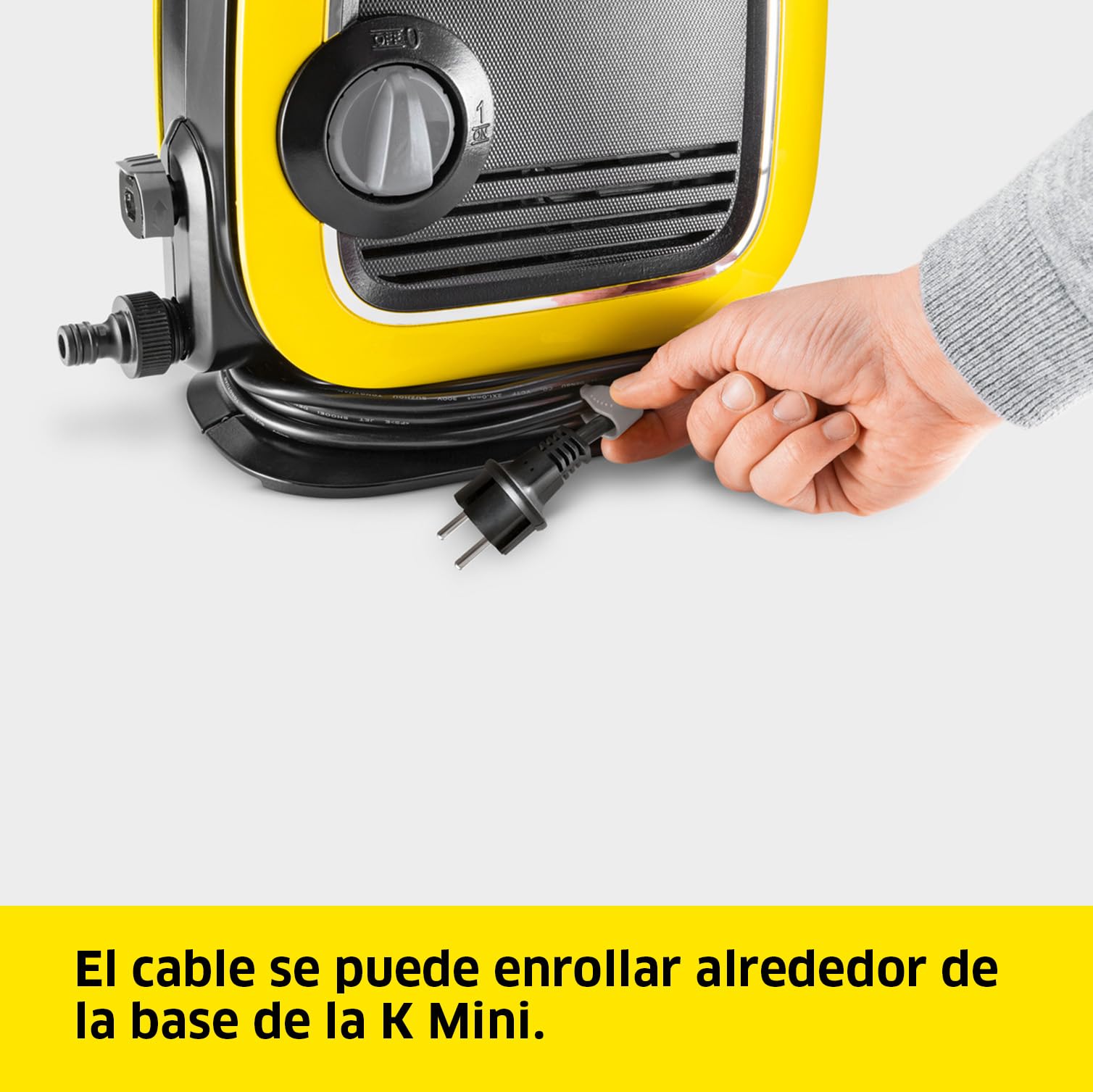 Kärcher Hidrolimpiadora K Mini, presión: máx. 110 bar, caudal: 360 l/h, rendimiento de superficie: 20 m²/h, filtro de agua, peso: 3,9 kg, pistola y tubo de alta presión, lanza Vario Power Jet