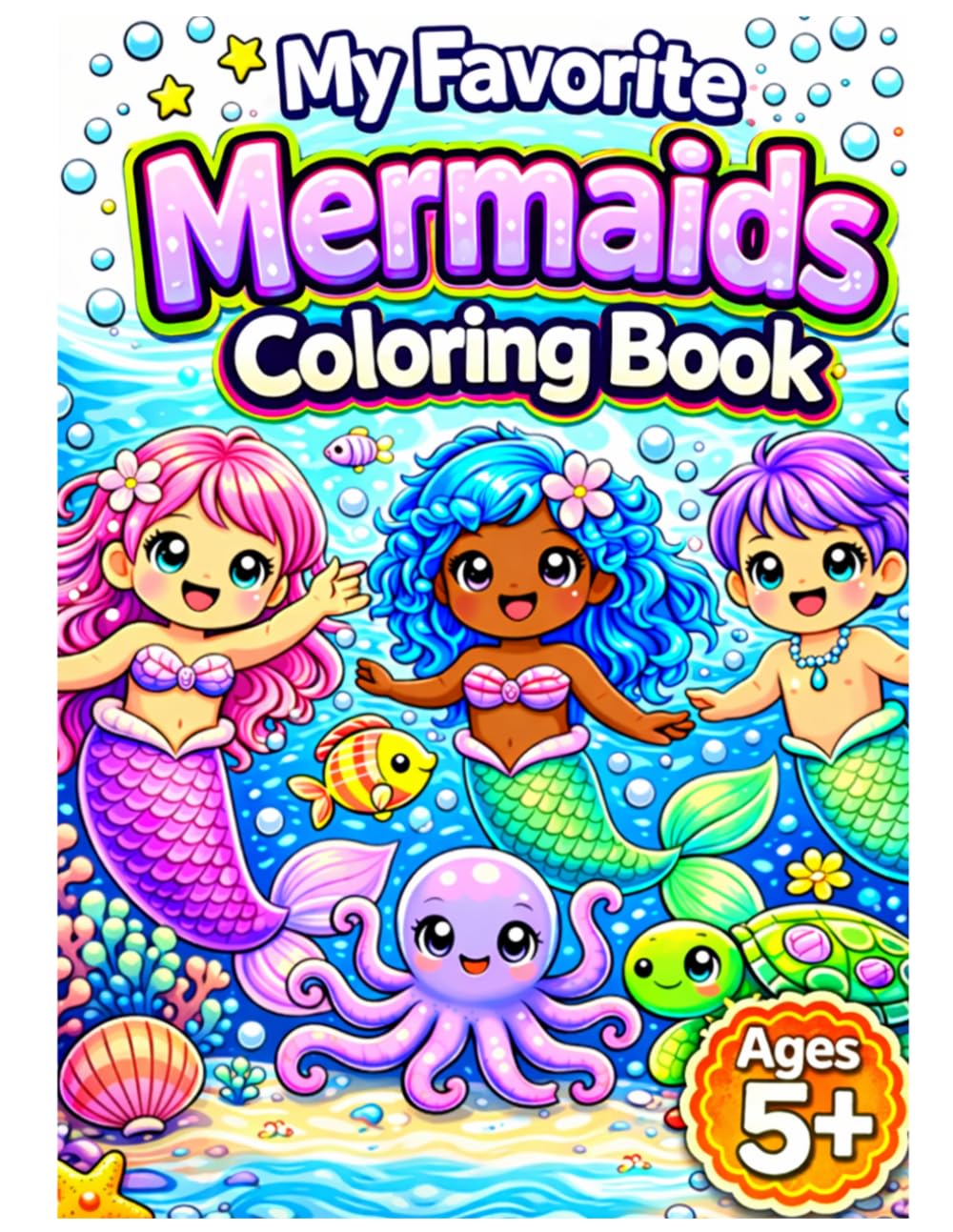My Favorite Mermaids Coloring Book for Ages 5+ (My Favorite Magical Worlds Coloring Books)