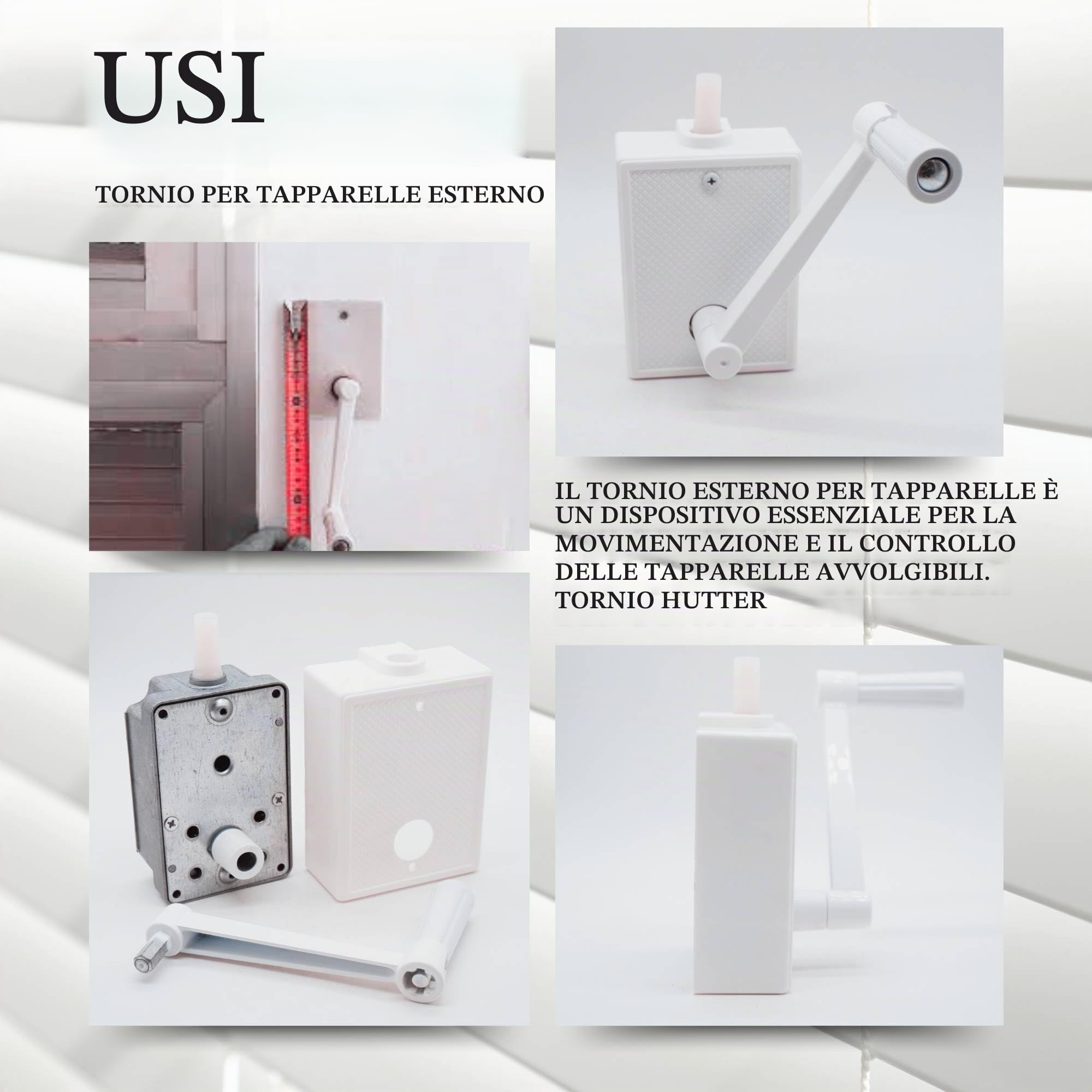 DOJA Barcelona | Argano per Tapparelle a Manovella | Tornio Esterno per Manovella Persiane | Manovella Tapparella Esterna | Avvolgitore Tapparelle Esterno | Manovella per Persiana